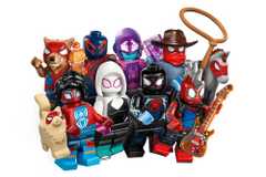 Lego's full Spider-Verse collectable mini-figure set, which includes popular variants of Spider-Man and pals like Gwen Stacy. 